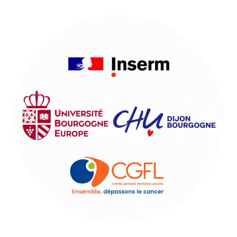 disque blanc circulaire aux logos institutionnels